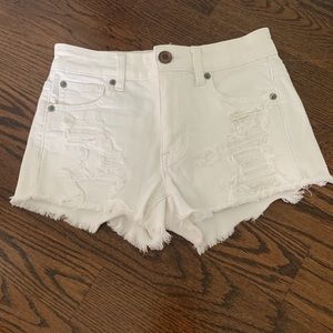 american eagle super stretch jean shorts